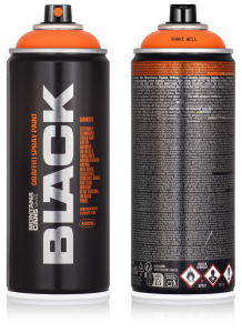 Pintura Spray Montana BLACK | Spray de Pintura Alta Presion acabado mate para Graffiti 400 ml | 188